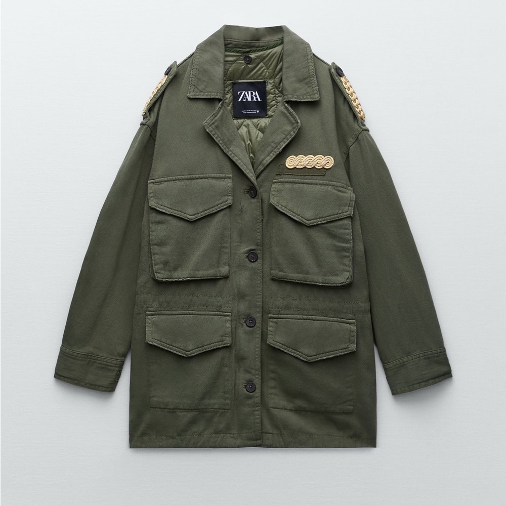 Military Coat with Gold Embroidery